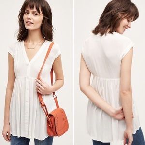 Anthropologie Vanessa Virginia Ladder Lace Tunic